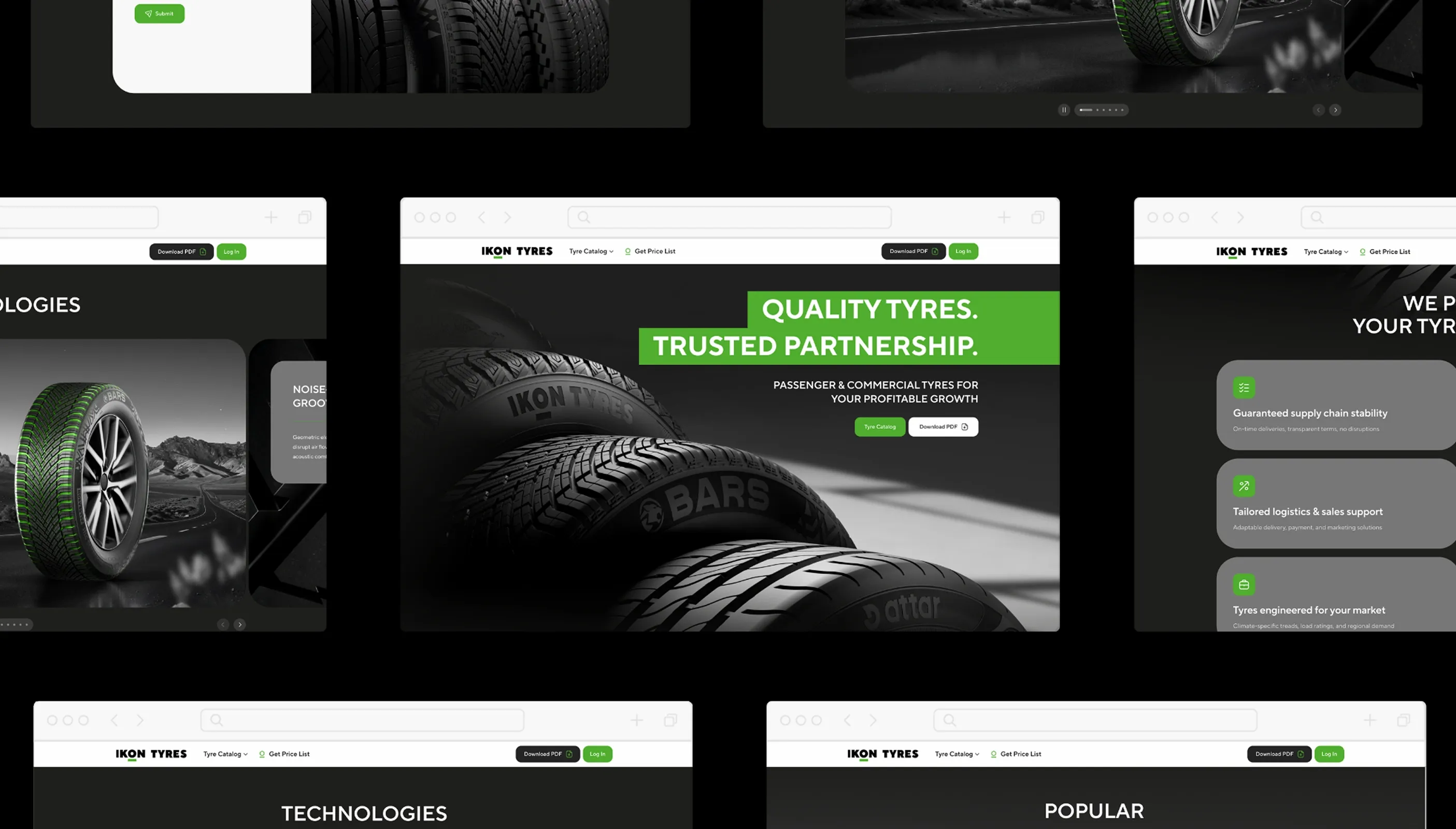 Дизайн сайта B2B.IkonTyres.com
